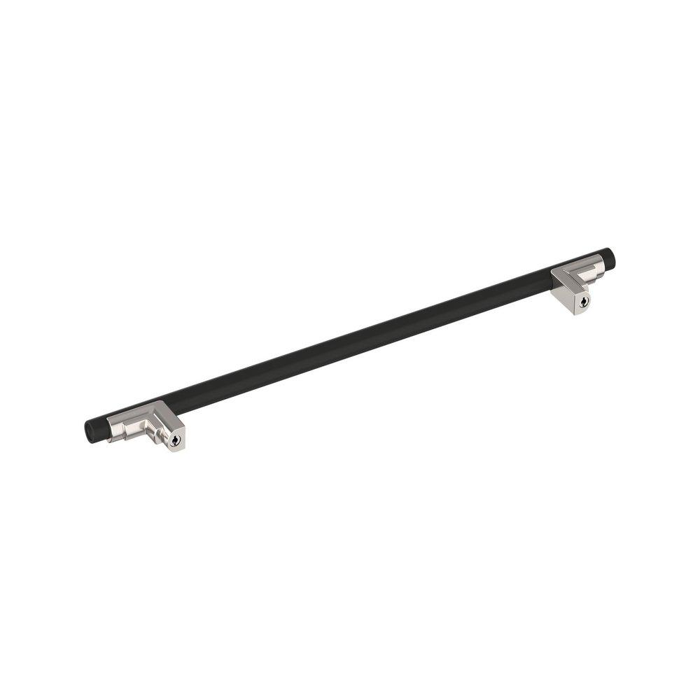 Signature Hardware Matte Black 10-1/16 in. Center-to-Center Cabinet Pull 