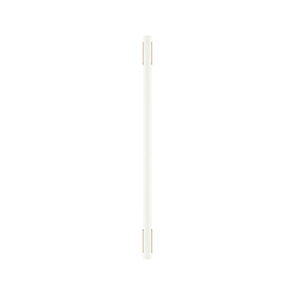 Signature Hardware Matte White/Brushed Gold 10-1/16 in. Center-to-Center Cabinet Pull 