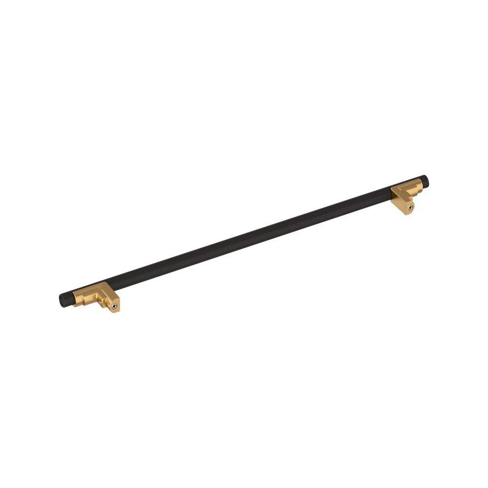 Signature Hardware Matte Black 18 in. Center-to-Center Appliance Pull 