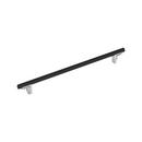 18 in. Center-to-Center Appliance Pull in Matte Black/Polished Chrome