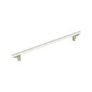 18 in. Center-to-Center Appliance Pull in Matte White/Golden Champagne