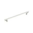 18 in. Center-to-Center Appliance Pull in Matte White/Satin Nickel