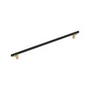 24 in. Center-to-Center Appliance Pull in Matte Black/Champagne Bronze