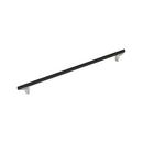 24 in. Center-to-Center Appliance Pull in Matte Black/Satin Nickel