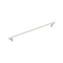 24 in. Center-to-Center Appliance Pull in Matte White/Polished Nickel