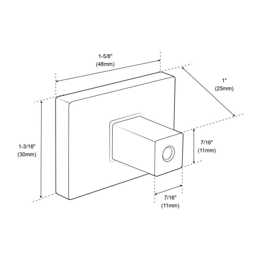 Signature Hardware Brushed Gold 1-5/8 in. Cabinet Knob 