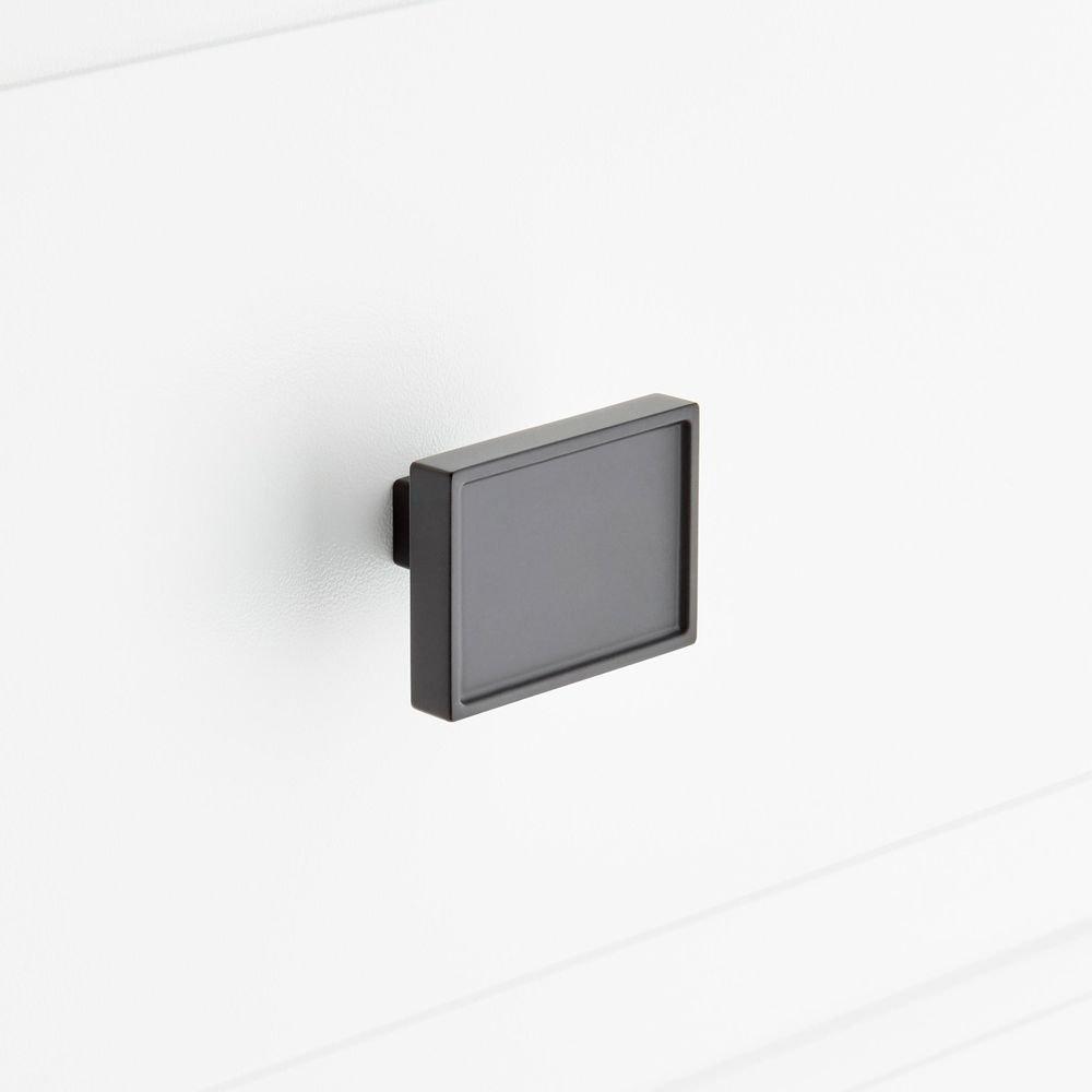 Signature Hardware Matte Black 1-5/8 in. Cabinet Knob 