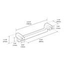 Signature Hardware Champagne Bronze 3-3/4 in. Center-to-Center Cabinet Pull 