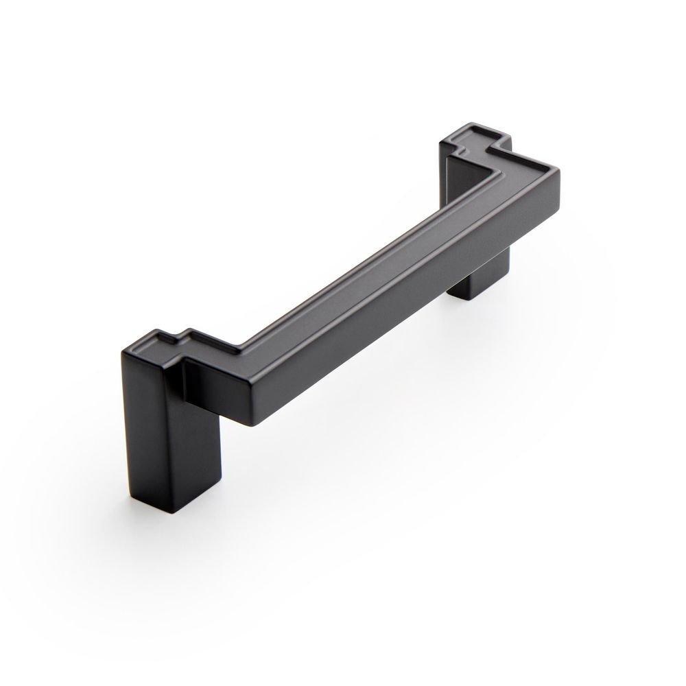 Signature Hardware Matte Black 3-3/4 in. Center-to-Center Cabinet Pull 