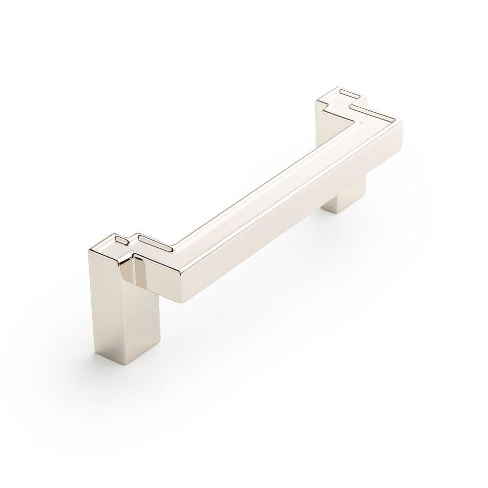 Signature Hardware Polished Nickel 3-3/4 in. Center-to-Center Cabinet Pull 