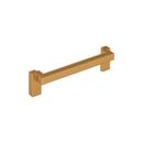 5-1/16 in. Center-to-Center Cabinet Pull in Brushed Gold