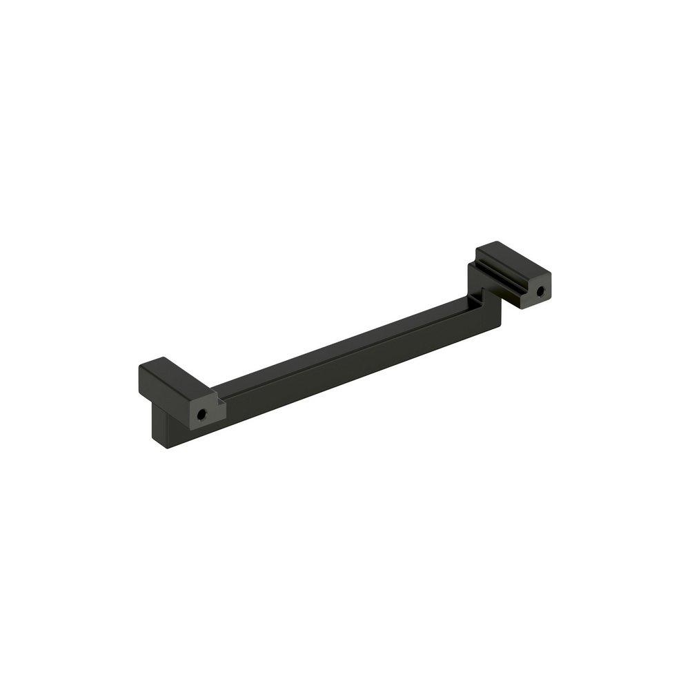 Signature Hardware Matte Black 6-5/16 in. Center-to-Center Cabinet Pull 