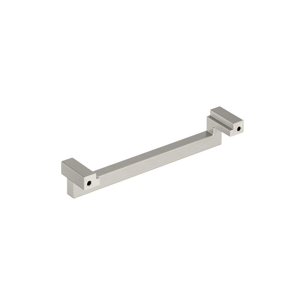 Signature Hardware Satin Nickel 6-5/16 in. Center-to-Center Cabinet Pull 