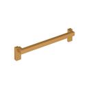 7-9/16 in. Center-to-Center Cabinet Pull in Brushed Gold