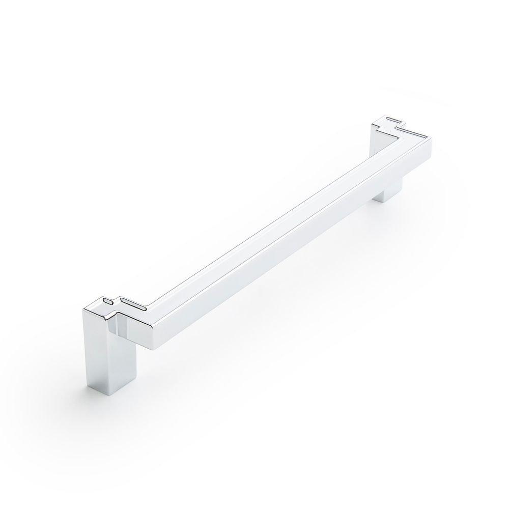 Signature Hardware Polished Chrome 7-9/16 in. Center-to-Center Cabinet Pull 