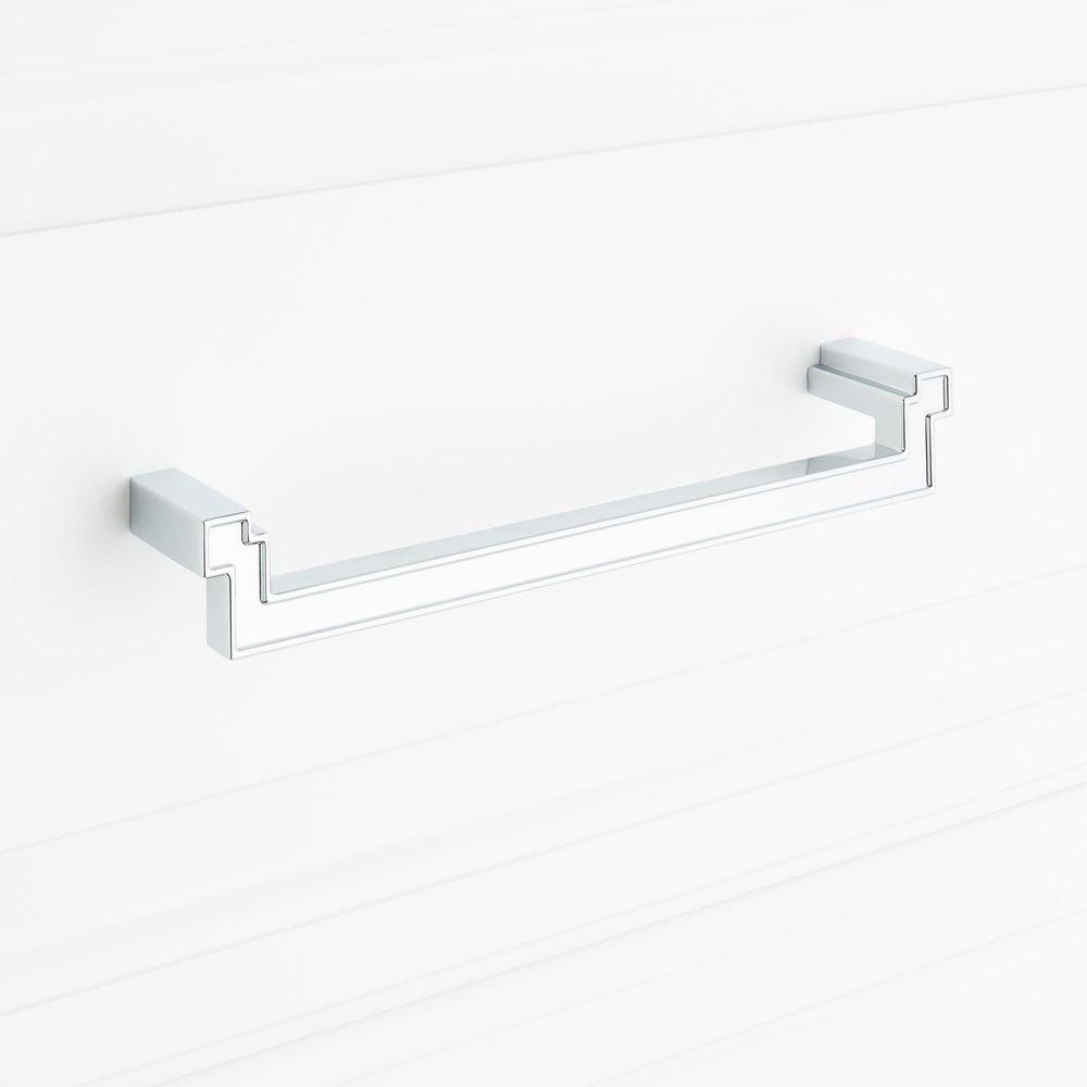 Signature Hardware Polished Chrome 7-9/16 in. Center-to-Center Cabinet Pull 