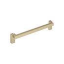7-9/16 in. Center-to-Center Cabinet Pull in Golden Champagne