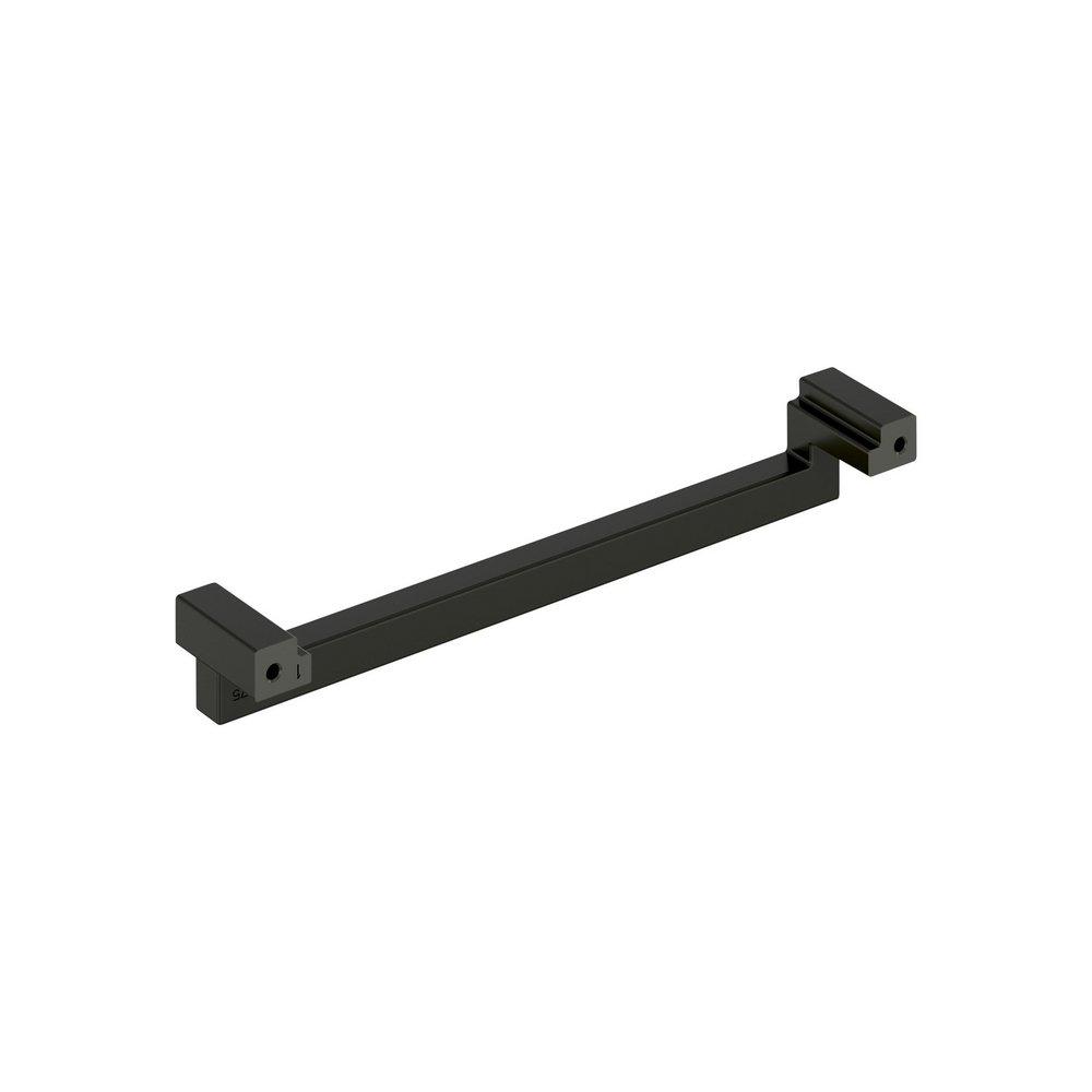 Signature Hardware Matte Black 7-9/16 in. Center-to-Center Cabinet Pull 