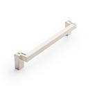 Signature Hardware Satin Nickel 7-9/16 in. Center-to-Center Cabinet Pull 