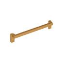 8-13/16 in. Center-to-Center Cabinet Pull in Brushed Gold