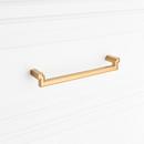 Signature Hardware Brushed Gold 8-13/16 in. Center-to-Center Cabinet Pull 