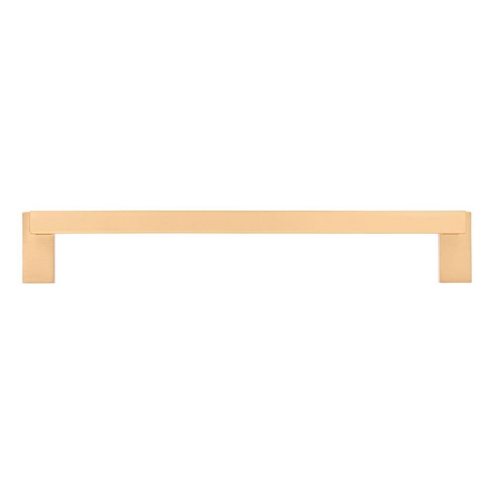 Signature Hardware Brushed Gold 8-13/16 in. Center-to-Center Cabinet Pull 