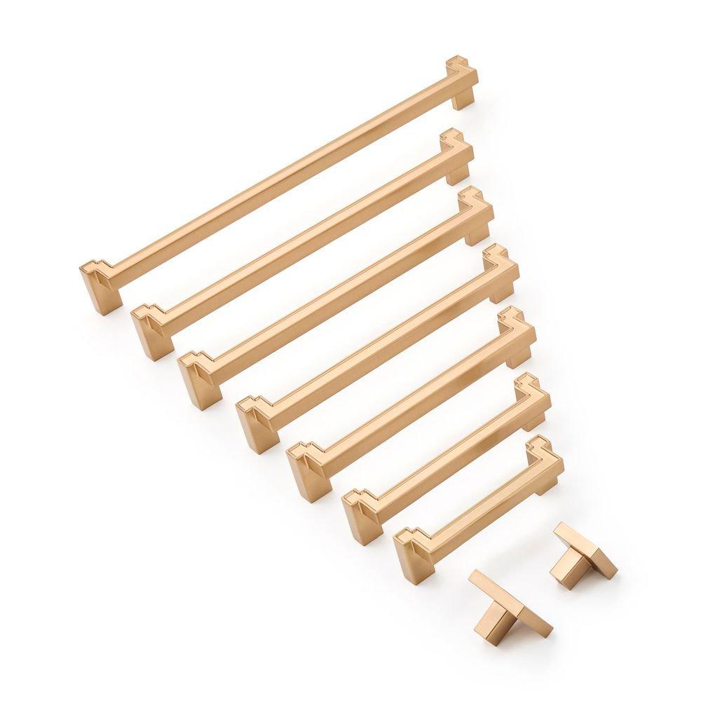 Signature Hardware Champagne Bronze 8-13/16 in. Center-to-Center Cabinet Pull 