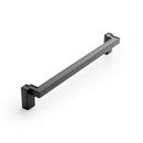 Signature Hardware Matte Black 8-13/16 in. Center-to-Center Cabinet Pull 