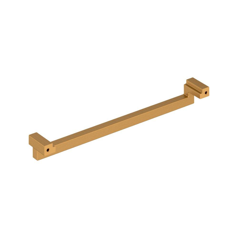 Signature Hardware Brushed Gold 10-1/16 in. Center-to-Center Cabinet Pull 