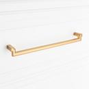 Signature Hardware Brushed Gold 10-1/16 in. Center-to-Center Cabinet Pull 