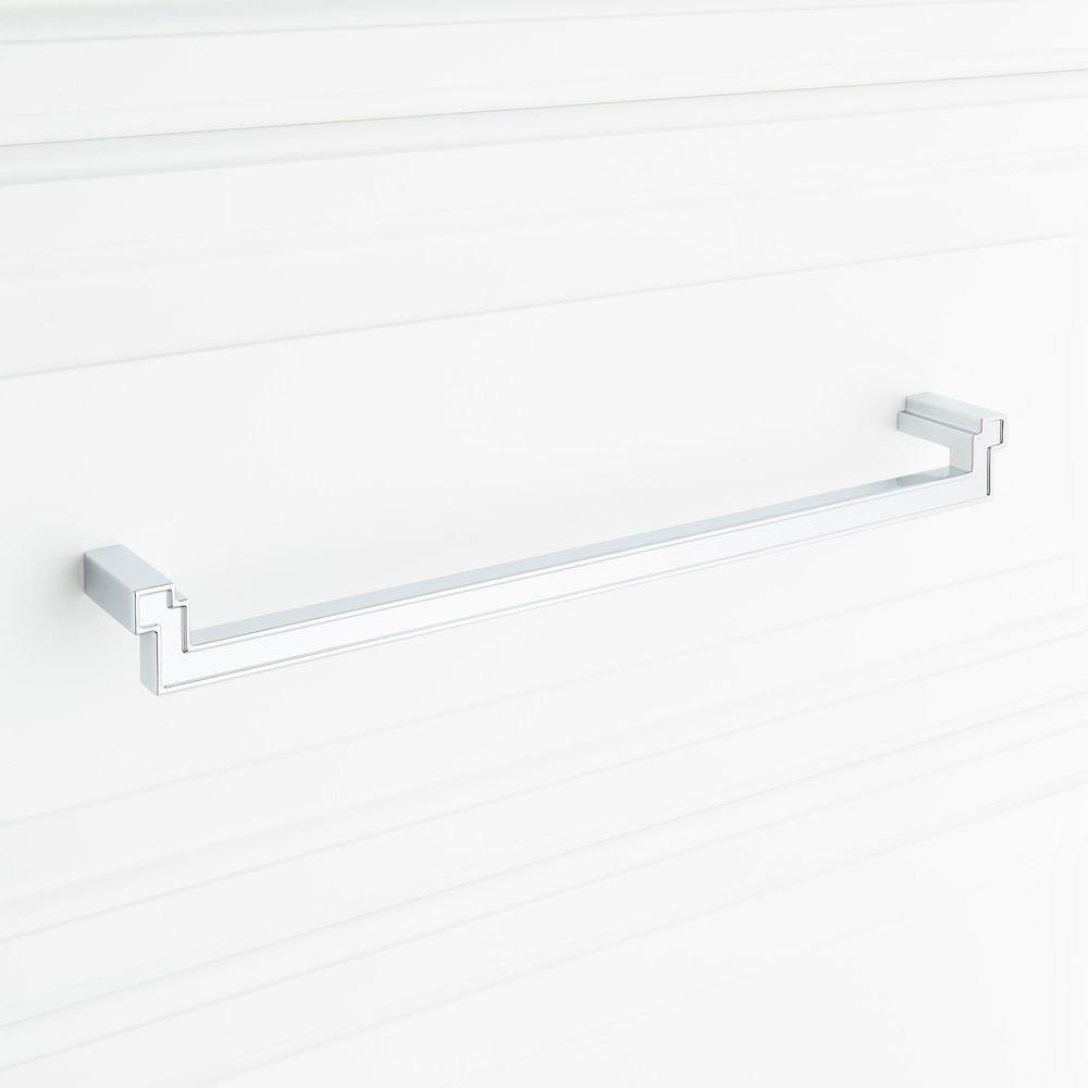 Signature Hardware Polished Chrome 10-1/16 in. Center-to-Center Cabinet Pull 