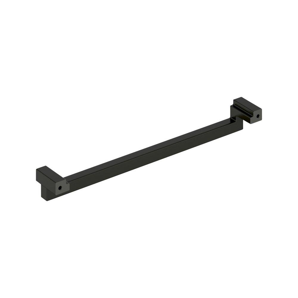 Signature Hardware Matte Black 10-1/16 in. Center-to-Center Cabinet Pull 
