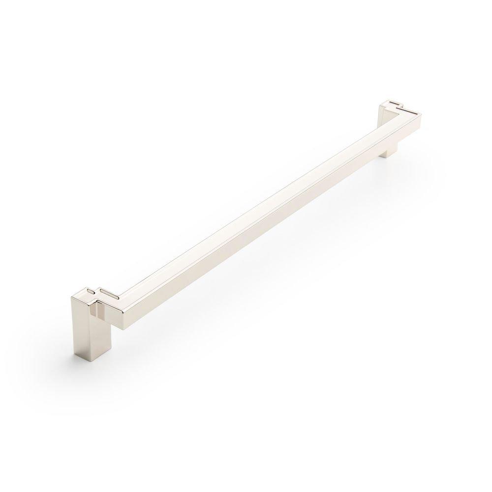 Signature Hardware Polished Nickel 10-1/16 in. Center-to-Center Cabinet Pull 
