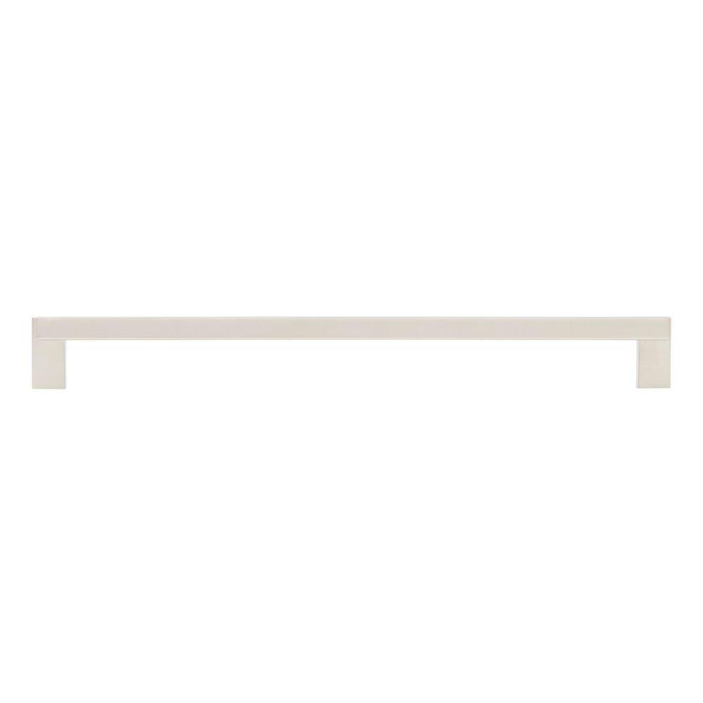 Signature Hardware Satin Nickel 10-1/16 in. Center-to-Center Cabinet Pull 