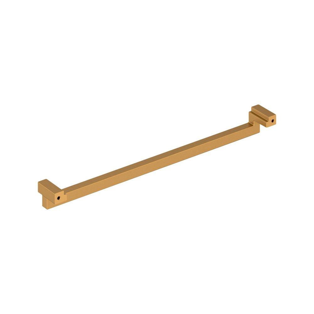 Signature Hardware Brushed Gold 12-5/8 in. Center-to-Center Cabinet Pull 