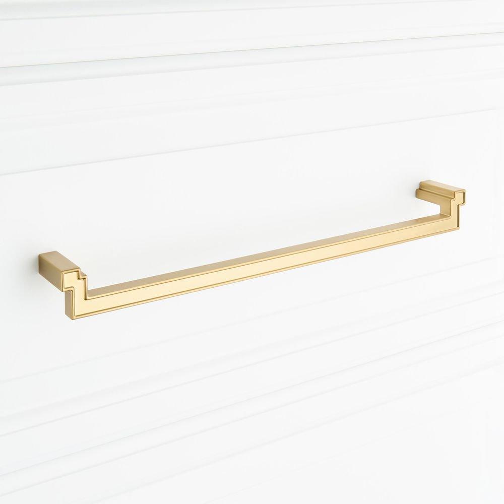 Signature Hardware Golden Champagne 12-5/8 in. Center-to-Center Cabinet Pull 
