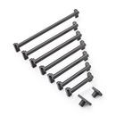 Signature Hardware Matte Black 12-5/8 in. Center-to-Center Cabinet Pull 