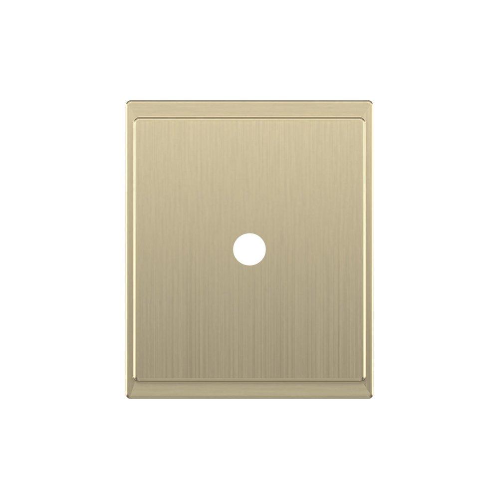 Signature Hardware Golden Champagne 1-5/8 in. Cabinet Knob Backplate Brushed Gold 