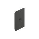 Signature Hardware Matte Black 1-5/8 in. Cabinet Knob Backplate Brushed Gold 