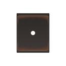 Signature Hardware Oil Rubbed Bronze 1-5/8 in. Cabinet Knob Backplate Brushed Gold 