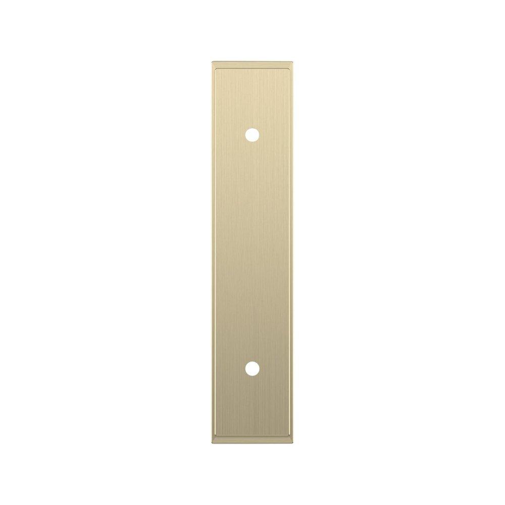 Signature Hardware Golden Champagne 3 in. Cabinet Pull Backplate Brushed Gold 