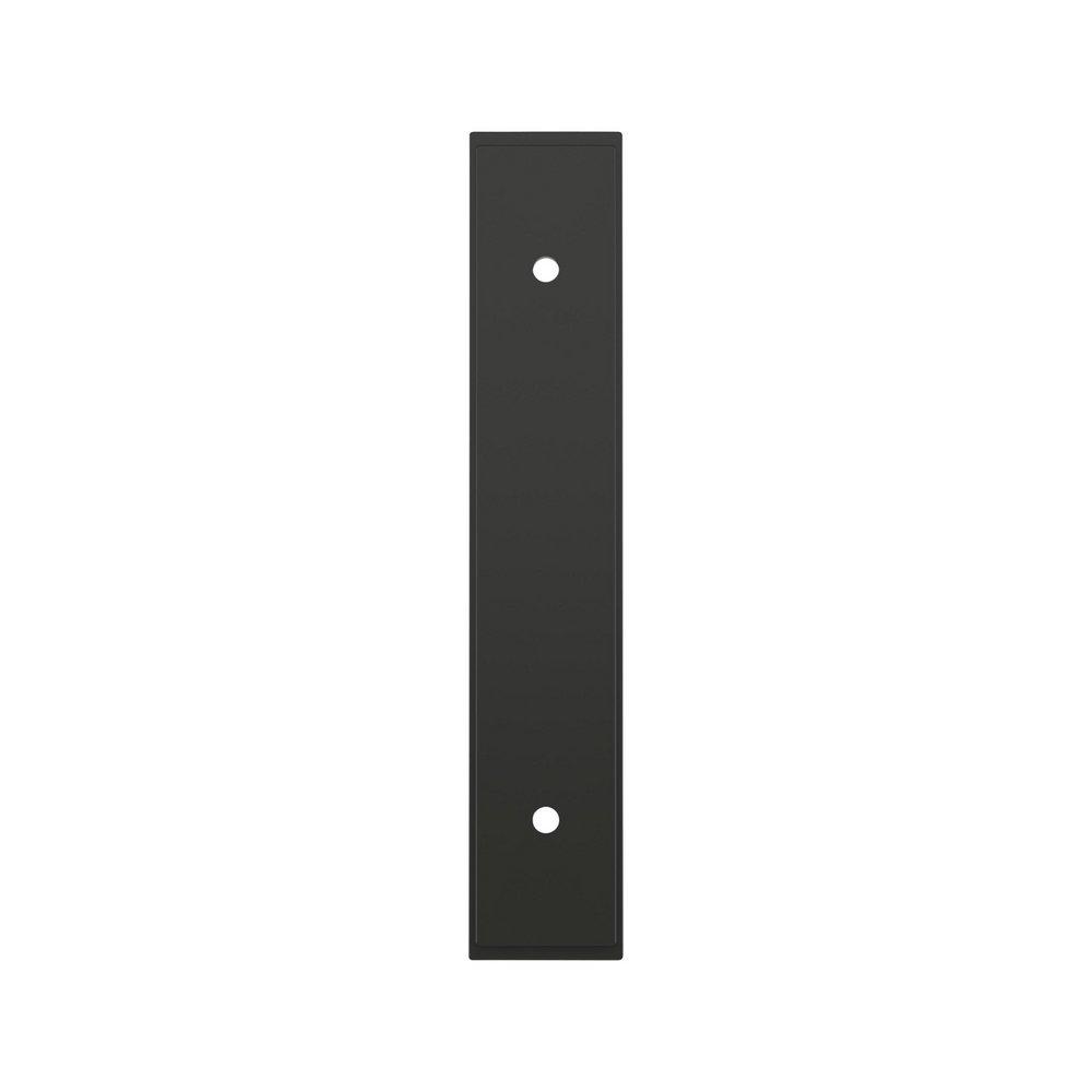 Signature Hardware Matte Black 3-3/4 in. Cabinet Pull Backplate Brushed Gold 
