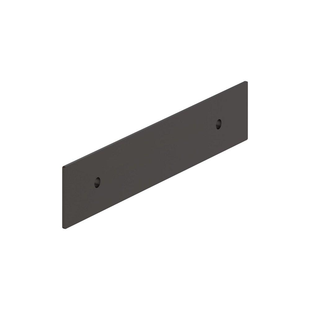 Signature Hardware Oil Rubbed Bronze 3-3/4 in. Cabinet Pull Backplate Brushed Gold 