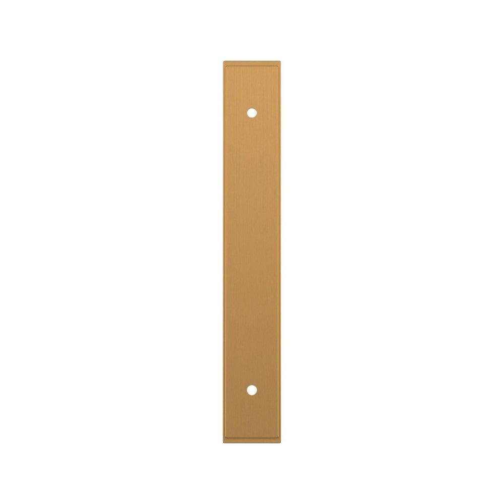 Signature Hardware Brushed Gold 5-1/16 in. Cabinet Pull Backplate Brushed Gold 