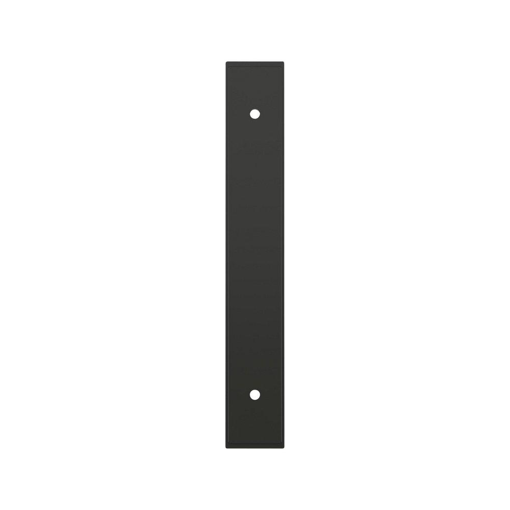 Signature Hardware Matte Black 5-1/16 in. Cabinet Pull Backplate Brushed Gold 