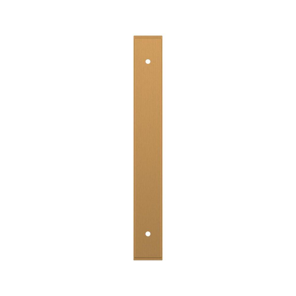 Signature Hardware Brushed Gold 6-5/16 in. Cabinet Pull Backplate Brushed Gold 