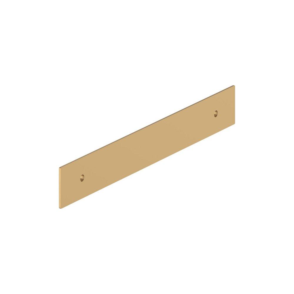 Signature Hardware Champagne Bronze 6-5/16 in. Cabinet Pull Backplate Brushed Gold 