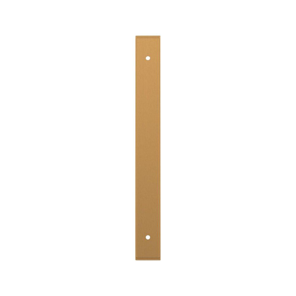 Signature Hardware Brushed Gold 7-9/16 in. Cabinet Pull Backplate Brushed Gold 