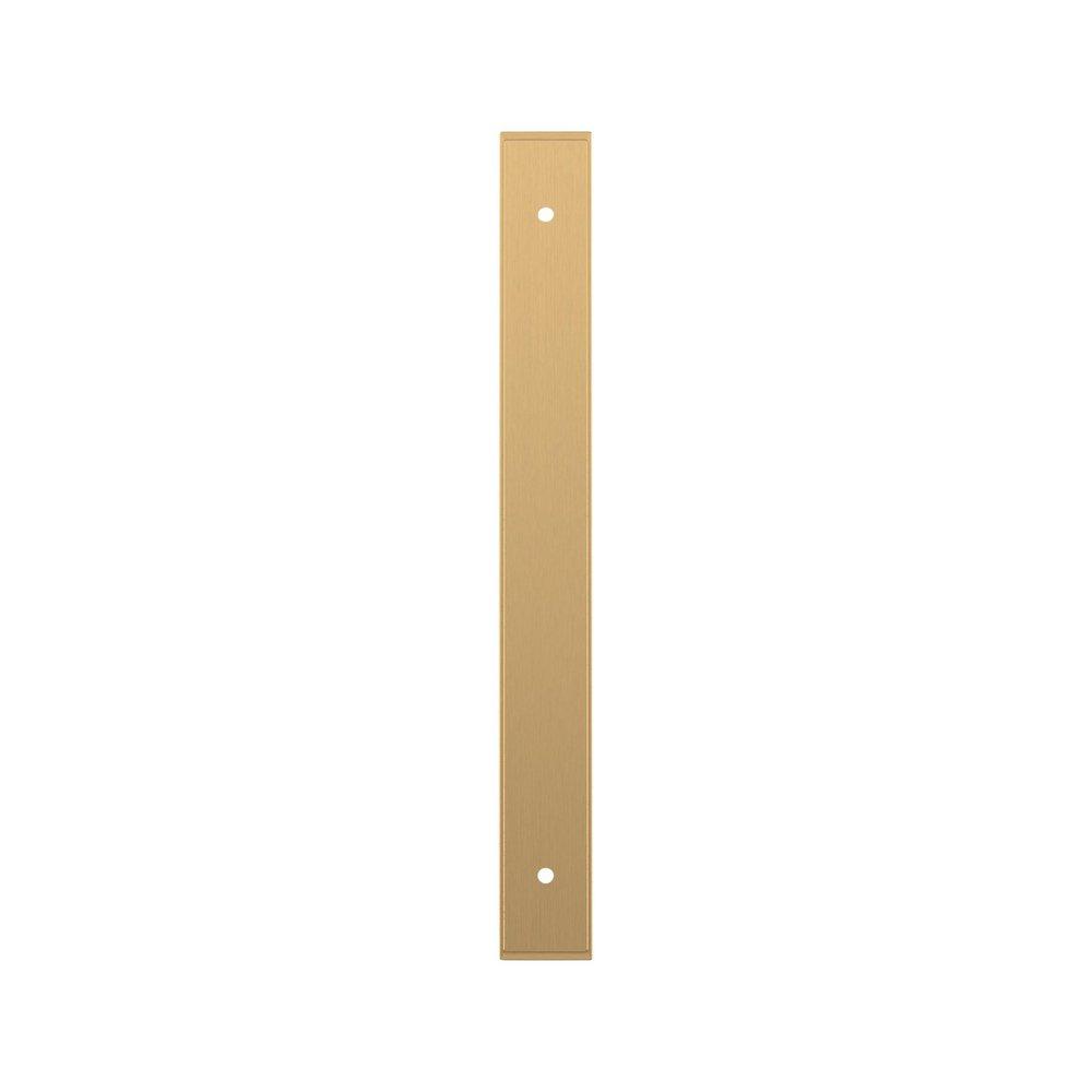 Signature Hardware Champagne Bronze 7-9/16 in. Cabinet Pull Backplate Brushed Gold 
