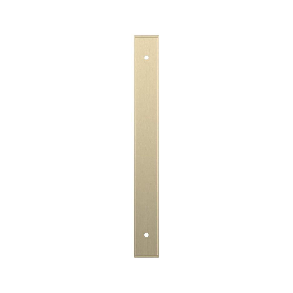 Signature Hardware Golden Champagne 7-9/16 in. Cabinet Pull Backplate Brushed Gold 